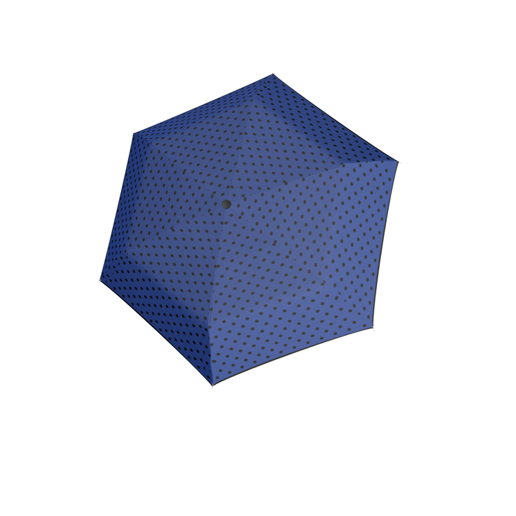 Obrazek DERBY Hit Mini Flat Dots - damski parasol składany niebieski