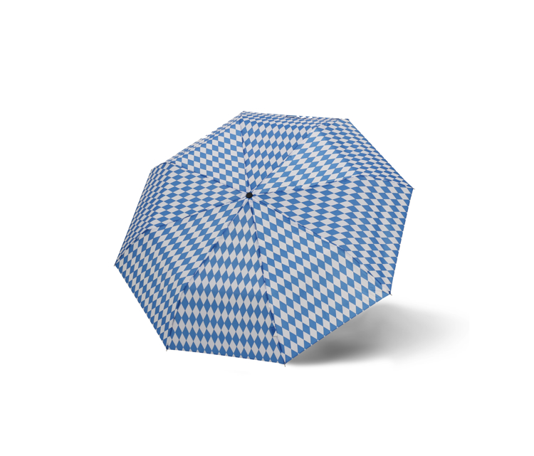 Obrazek DERBY Mini Bavaria - damski parasol składany niebieski
