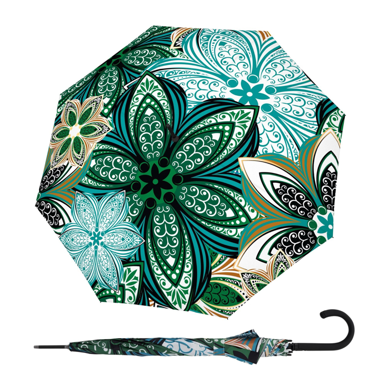 Obrazek DOPPLER Fiber Flex Long AC Meadow - damski parasol na goleń wielokolorowy