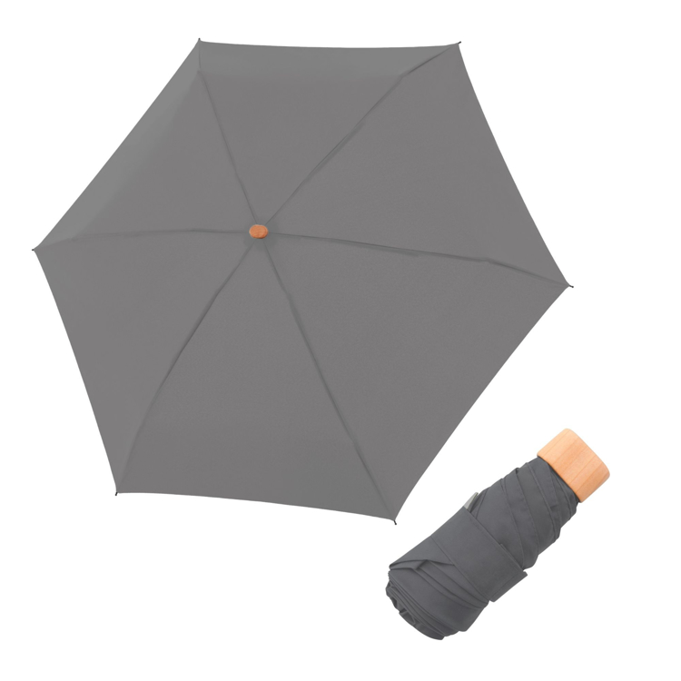 Obrazek DOPPLER Nature Mini Cork slate grey FSC(R) - ECO parasol szary