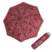Obrazek DOPPLER Mini Light Moving Lines czerwony - damski parasol składany wielokolorowy