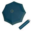 Obrazek DOPPLER Mini Light Twinkle blue - damski parasol składany niebieski