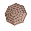 Obrazek DOPPLER Mini Light Check - męski składany parasol brązowy