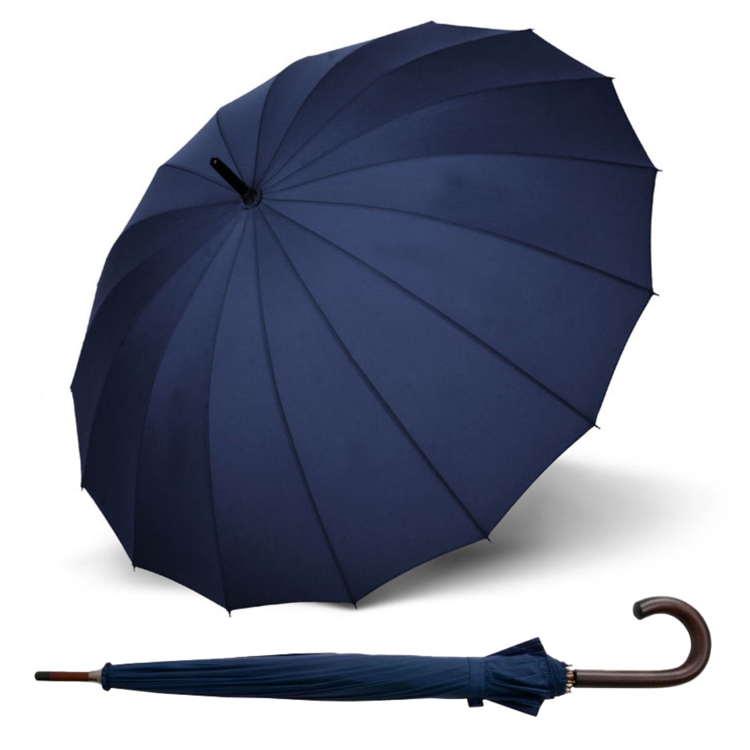 Obrazek DOPPLER London - męski parasol do golenia niebieski