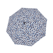 Obrazek DOPPLER Fiber Mini Leaves niebieski - damski parasol składany