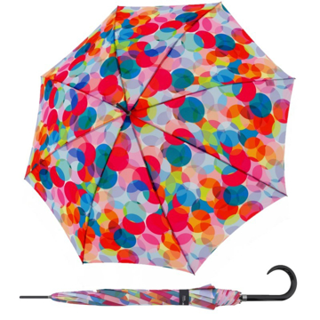 Obrazek DOPPLER Modern Art Long AC Bubblegum - Parasol z wyrzutnikiem Bare Multicolour