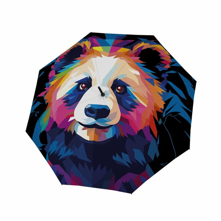 Obrazek Parasol DOPPLER Modern Art Long AC Mighty Panda - Bare Shot wielokolorowy