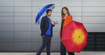 Obrazek DOPPLER Carbonsteel Long AC Fusion czerwony/żółty - damski parasol na goleń żółty