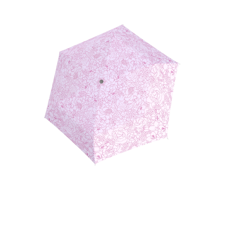Obrazek DOPPLER Fiber Havanna Giardino breezy lilac damski składany parasol fioletowy
