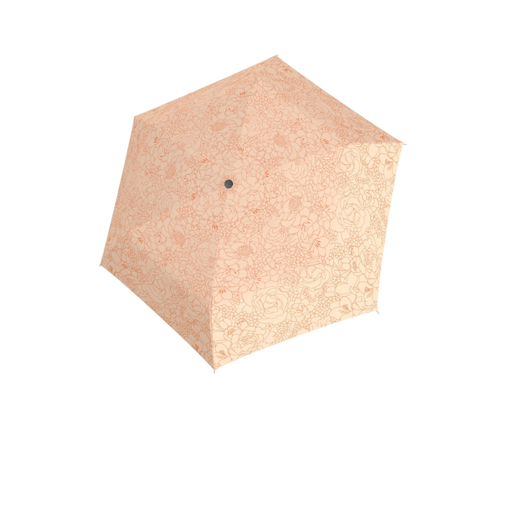 Obrazek DOPPLER Fiber Havanna Giardino soft orange - damski parasol składany pomarańczowy