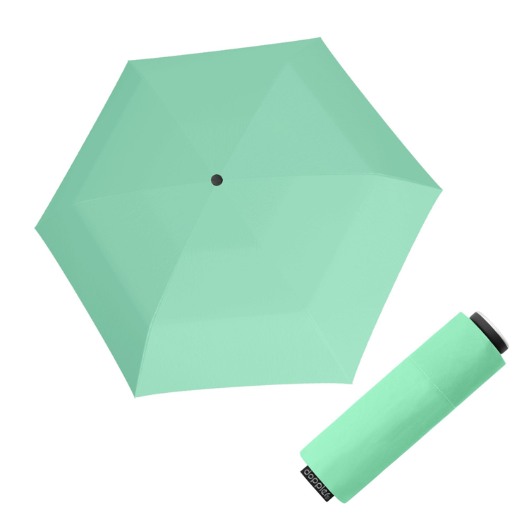 Obrazek DOPPLER Fiber Mini Compact uni Mint Green - damski parasol składany jasnozielony