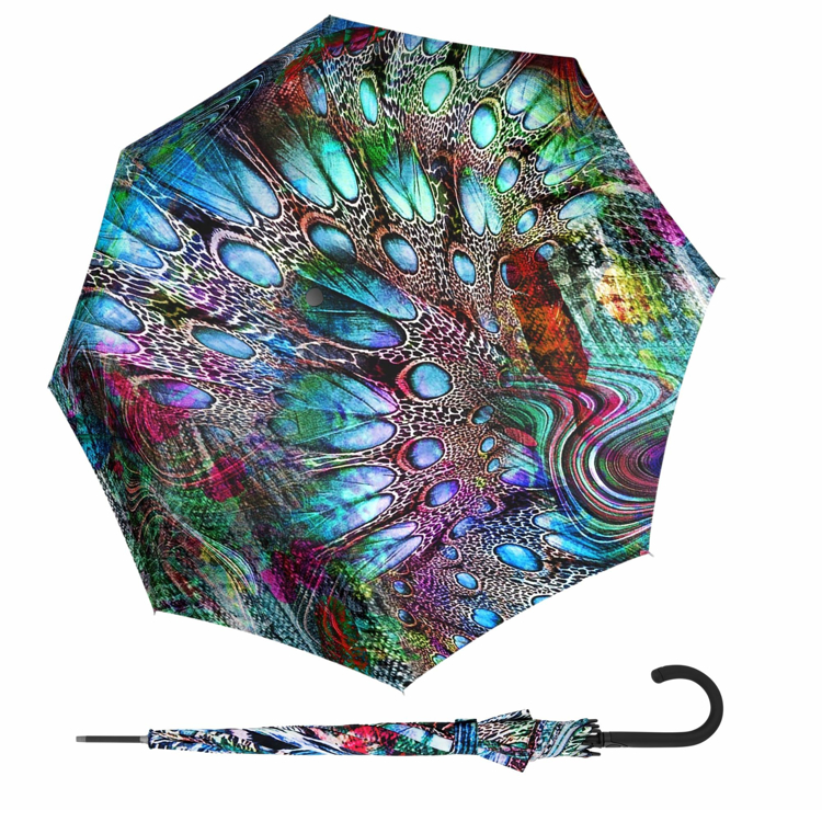 Obrazek DOPPLER Fiber Flex AC Pavone - damski parasol na goleń w wielu kolorach
