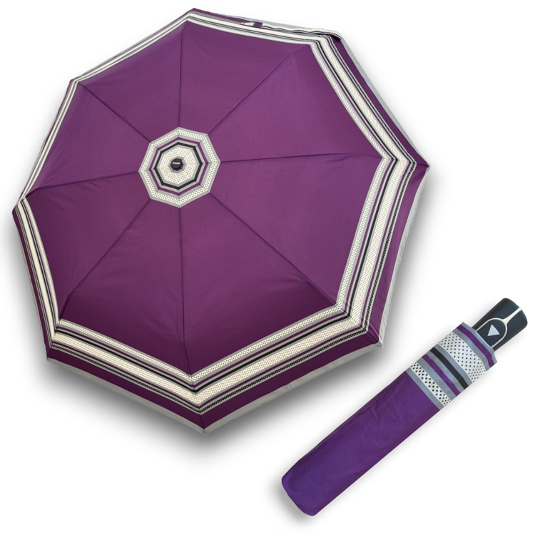 Obrazek DOPPLER Fieber AC Graphics fioletowy Dots border - damski parasol strzelecki