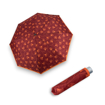 Obrazek DOPPLER Mini Light Classic berry ginko - damski parasol składany czerwony