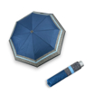 Obrazek DOPPLER Mini Light Classic blue stripe - damski parasol składany niebieski