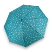 Obrazek DOPPLER Mini Light Minimally aqua - damski składany parasol benzynowy
