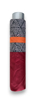 Obrazek DOPPLER Mini Light Classic berry stripe - damski parasol składany czerwony