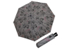 Obrazek DOPPLER Mini Fiber Shopping - damski parasol składany jasnoszary