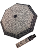Obrazek DOPPLER Fiber Mini Black White paisley - damski parasol składany biały