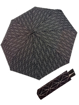 Obrazek DOPPLER Fiber Mini Black White rings - damski parasol składany biały