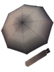 Obrazek DOPPLER Fiber Mini Black White - damski parasol składany biały