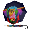 Obrazek DOPPLER Modern Art Long AC Cattle - parasol do golenia wielokolorowy