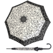 Obrazek DOPPLER Fiber Flex AC Black and White Paisley - damski parasol pod golenie czarny