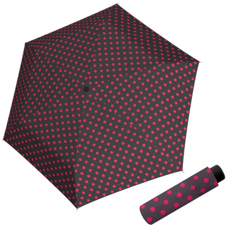 Obrazek DOPPLER Fiber Fun Powerfull - Parasol składany damski/dziecięcy różowy