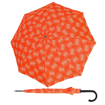 Obrazek DOPPLER Fiber Flex Long AC Wave - damski parasol na goleń pomarańczowy ciemny