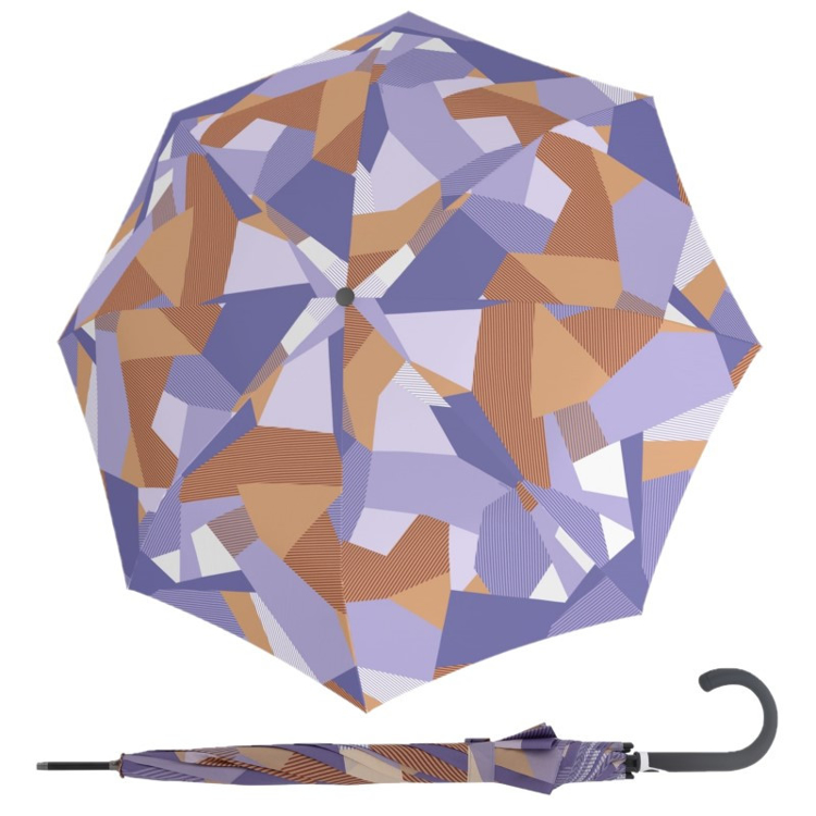 Obrazek DOPPLER Fiber Flex Long AC Bold - damski parasol na goleń niebieski