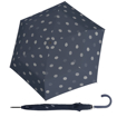 Obrazek DOPPLER Fiber Flex AC Timeless Blue Dots - damski beżowy parasol na goleń