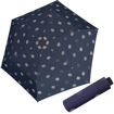 Obrazek DOPPLER Fiber Havanna Timeless Blue Dots - damski parasol składany beżowy