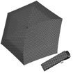 Obrazek DOPPLER Carbonsteel Mini Slim Minimals - damski parasol składany czarny