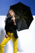 Obrazek DOPPLER Fiber Party Automatic - damski parasol do golenia czarny