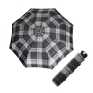 Obrazek DOPPLER Carbonsteel Mini Woven Karo/grey - damski parasol składany szary