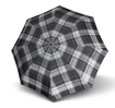 Obrazek DOPPLER Carbonsteel Mini Woven Karo/grey - damski parasol składany szary