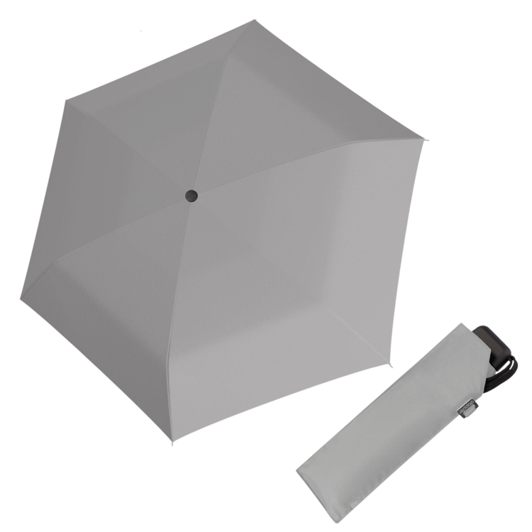 Obrazek DOPPLER Carbonsteel Mini Slim Seasonal - damski parasol składany szary