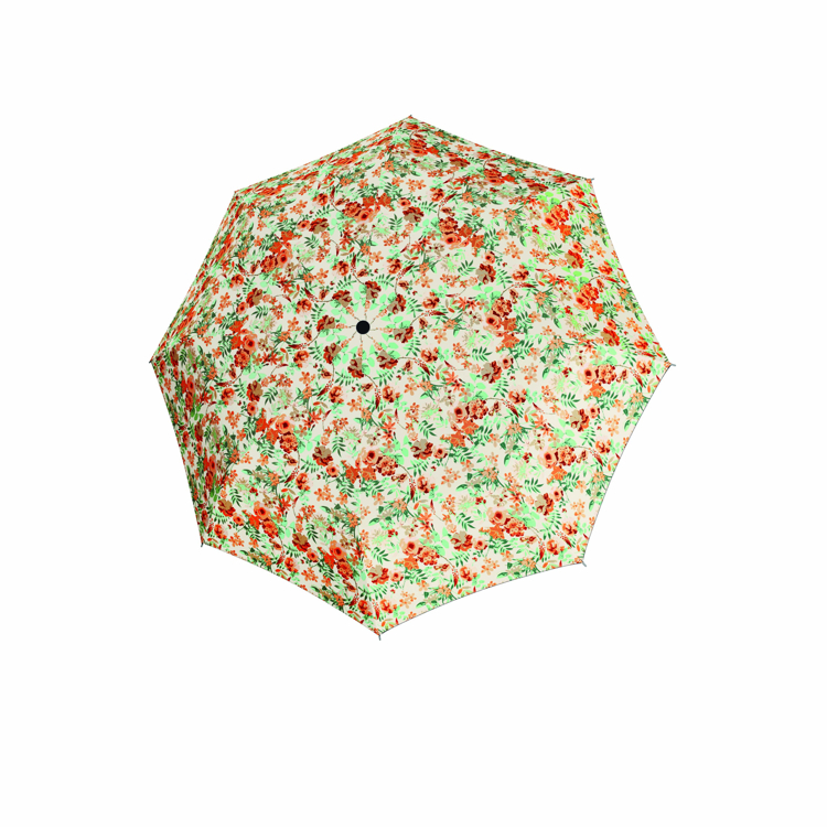 Obrazek DOPPLER Holzstock AC Lavender - damski parasol do golenia z pomarańczowym światłem