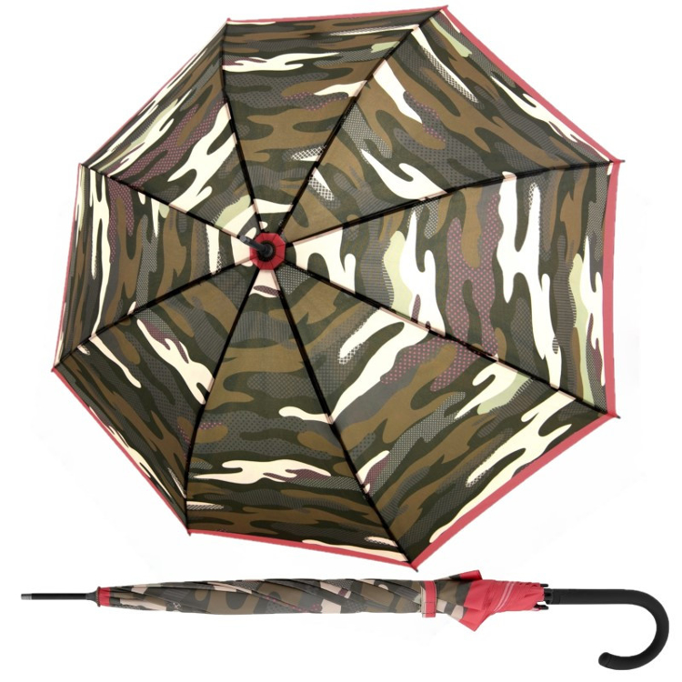 Obrazek DOPPLER Fiber Flex AC Camoustripe - damski parasol na goleń zielony
