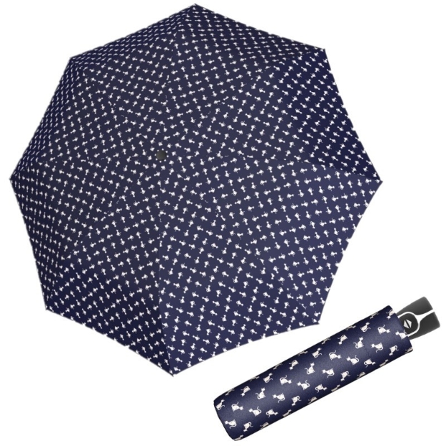 Obrazek DOPPLER Fiber Magic Kitty Cat - w pełni automatyczny parasol damski wielokolorowy