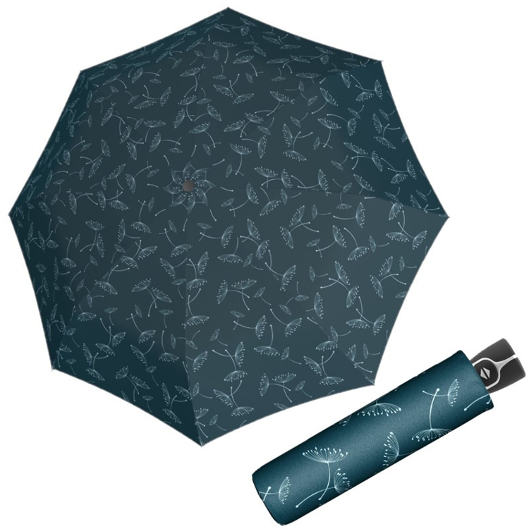Obrazek DOPPLER Fiber Magic Dandelion - w pełni automatyczny parasol damski niebieski
