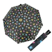 Obrazek DOPPLER Fiber Magic kolorowy - damski w pełni automatyczny parasol czarny