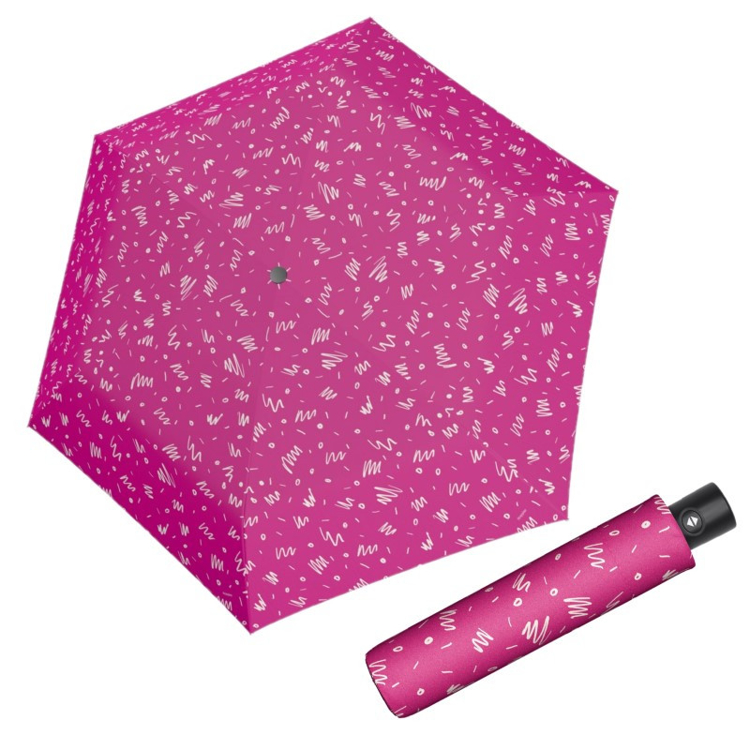 Obrazek DOPPLER Zero-Magic Minimaly fancy pink - w pełni automatyczny parasol wielokolorowy