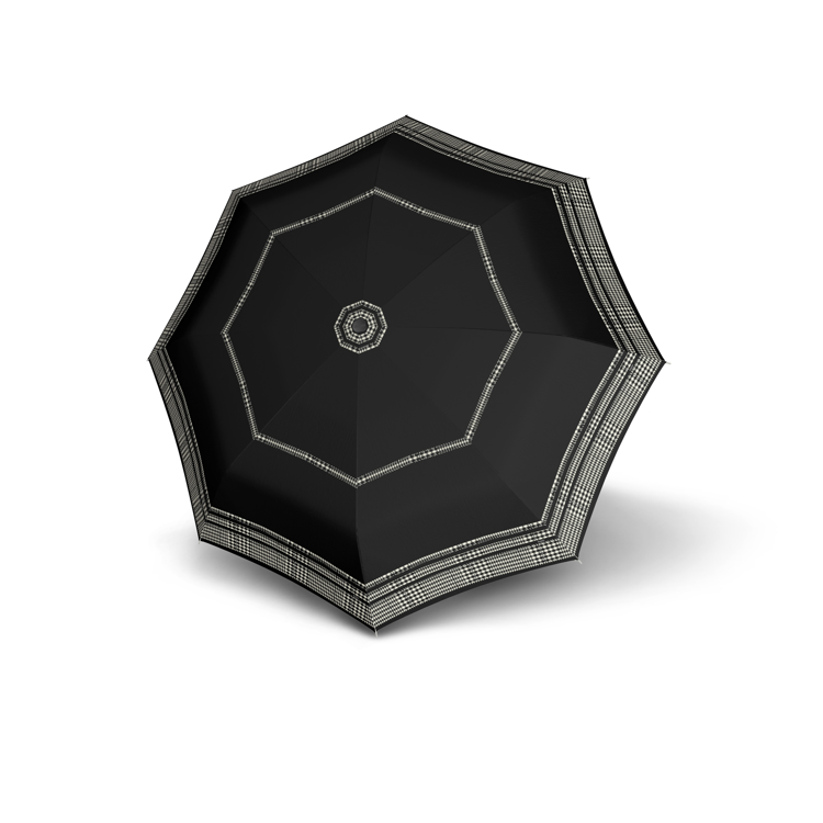 Obrazek DOPPLER Fiber Mini Graphics - damski parasol składany czarny