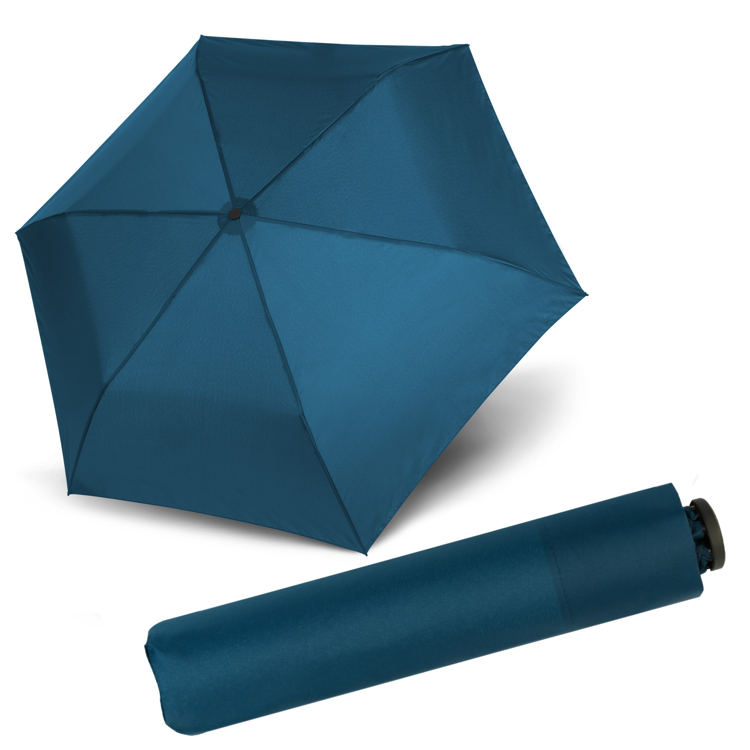 Obrazek DOPPLER Zero 99 Crystal Blue - dziecięcy/kobiecy parasol składany niebieski