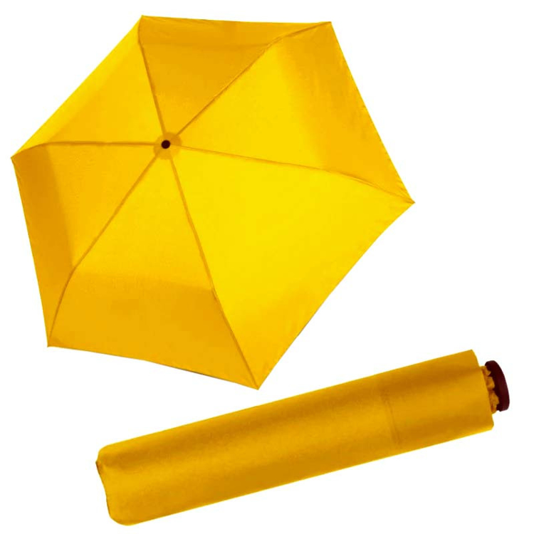 Obrazek DOPPLER Zero 99 Shiny Yellow - parasol składany dla dzieci/kobiet żółty