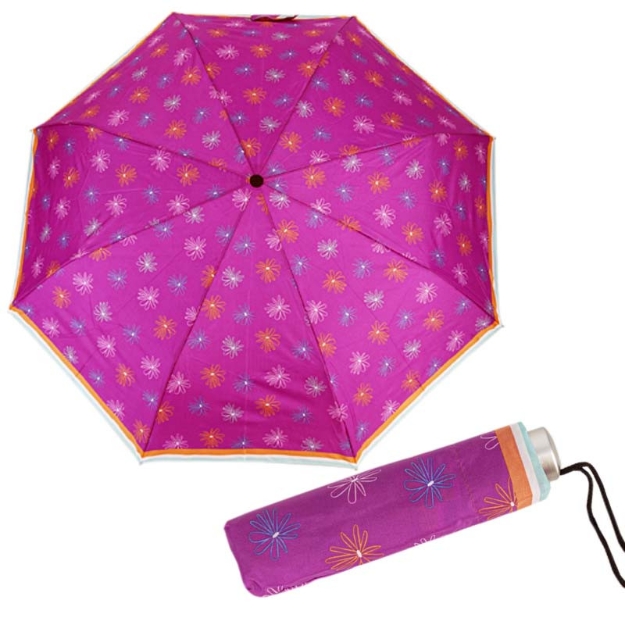 Obrazek DOPPLER Mini Light - damski parasol składany różowy