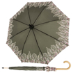 Obrazek DOPPLER NATURE LONG Intention Olive - damski parasol ECO w kolorze zielonym