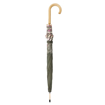 Obrazek DOPPLER NATURE LONG Intention Olive - damski parasol ECO w kolorze zielonym