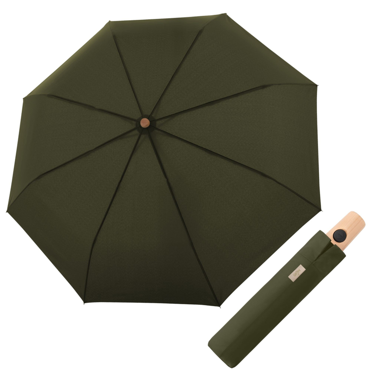 Obrazek DOPPLER NATURE MAGIC Deep Olive FSC(R) - zielony parasol ECO